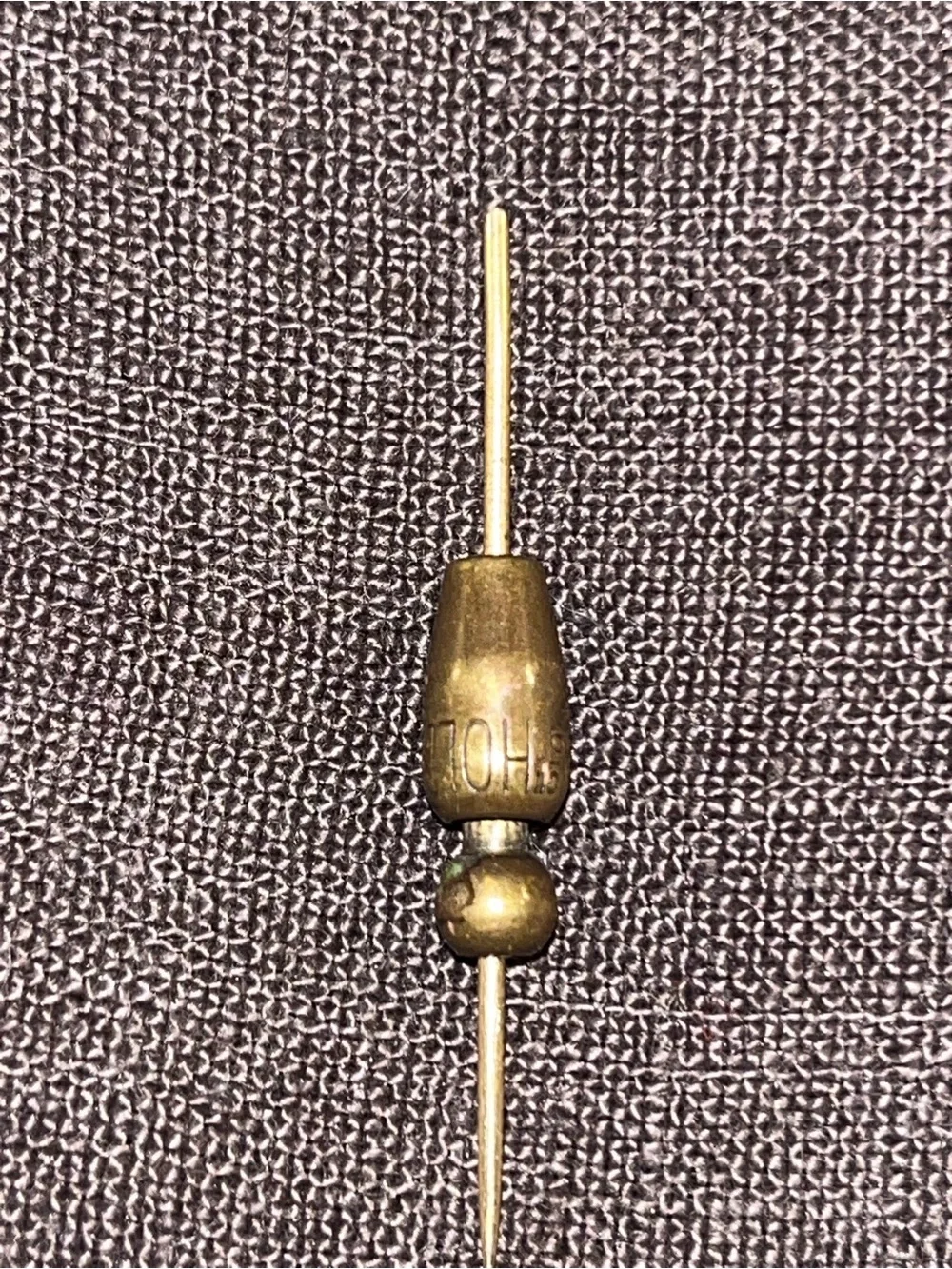 Antique 14K Gold & Diamond Starburst Stick Pin with 